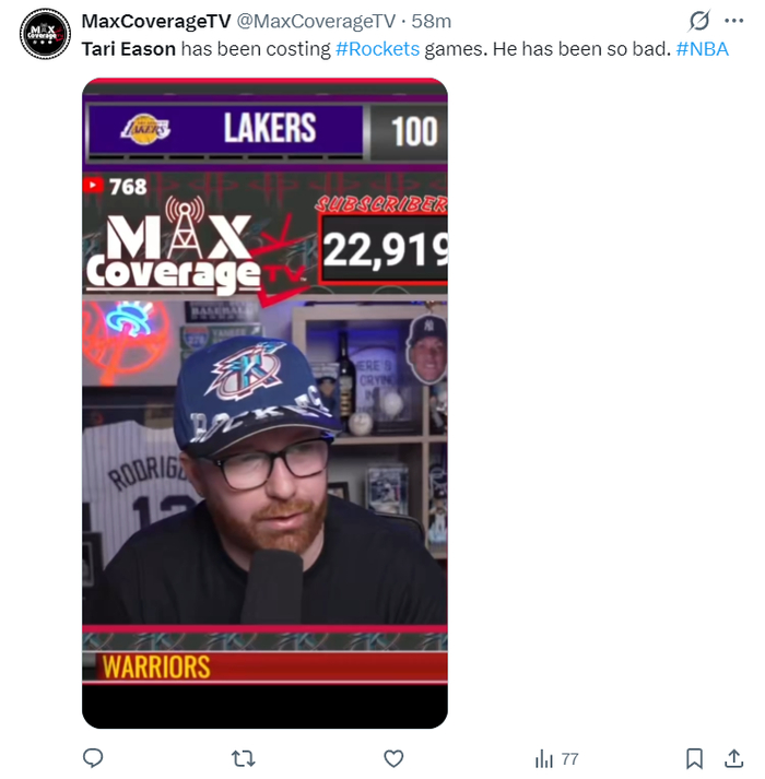 塔里-伊森三分命中率暴跌 火箭陷入困境