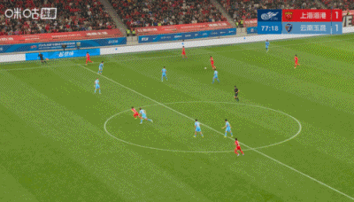 武磊两次吊射空门偏出 海港2-1险胜云南玉昆